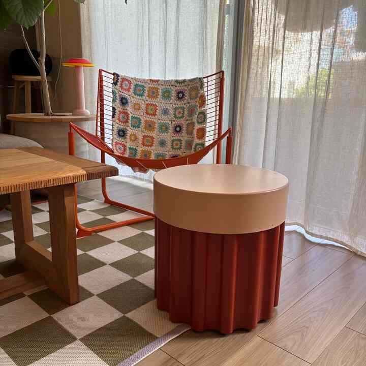 お昼のリビング🍭IKEAで大人気だったテサッマンスシリーズは絶対ほしくて奇跡的に一部買えた😸 #tesammans 