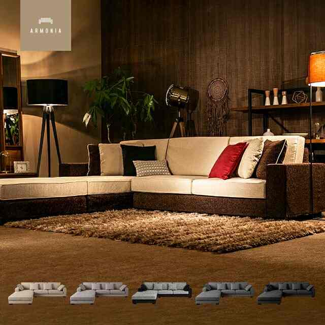 カウチソファ k-029-3 vento2［7色・2サイズ］