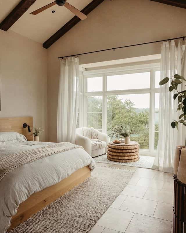 A dreamy bedroom with large windows 🌟✨

Credit : @camillestyles

 #DreamBedroom #InteriorGoals #SereneSpace