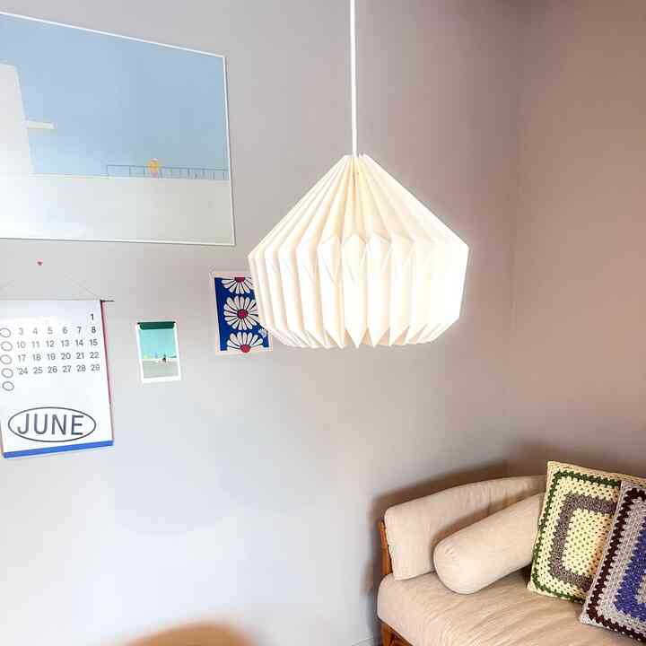 プロジェクタールームに新しい照明を買いました💡
優しい光がよくてモーネのシェードにしました☺️
最高に可愛い💗
.
#インテリア #プロジェクタールーム　
#趣味部屋 #照明 #ランプシェード #モーネ
#モーネランプシェードルーフ