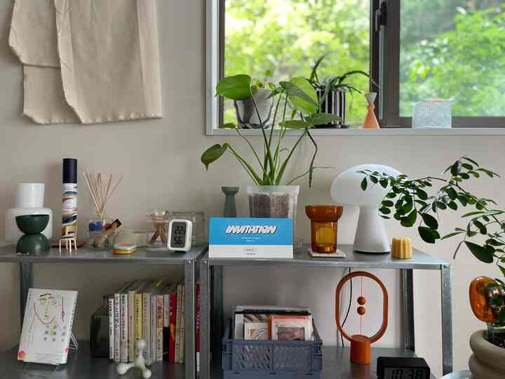 Natural-toned 1K apartment sideboard with leafy plants, table lamp, and decorative items arranged for an Instagrammable look