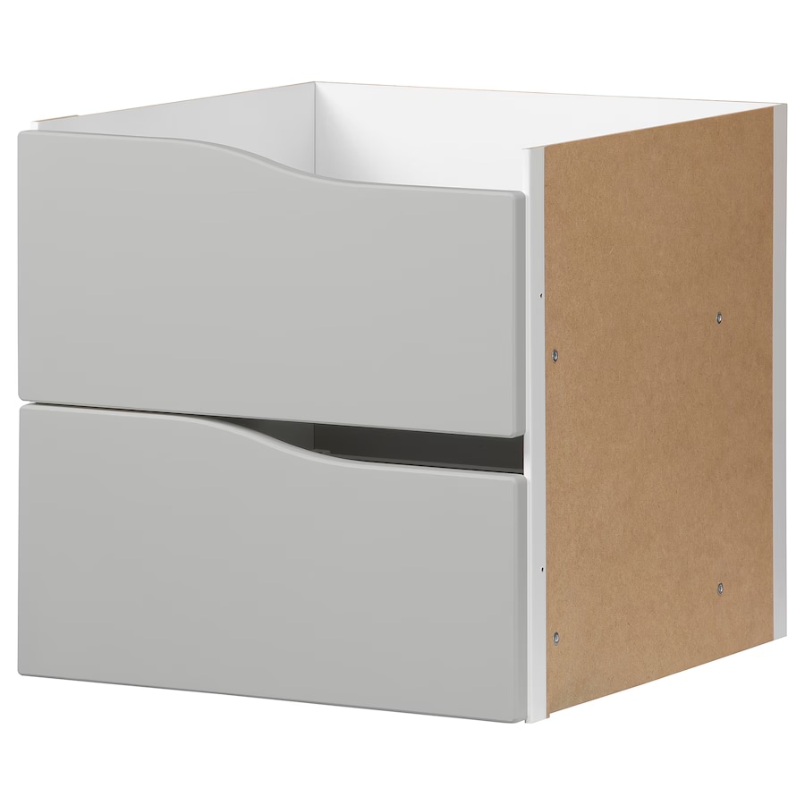 IKEA KALLAX カラックス インサート 引き出し2段［2色］ | 棚