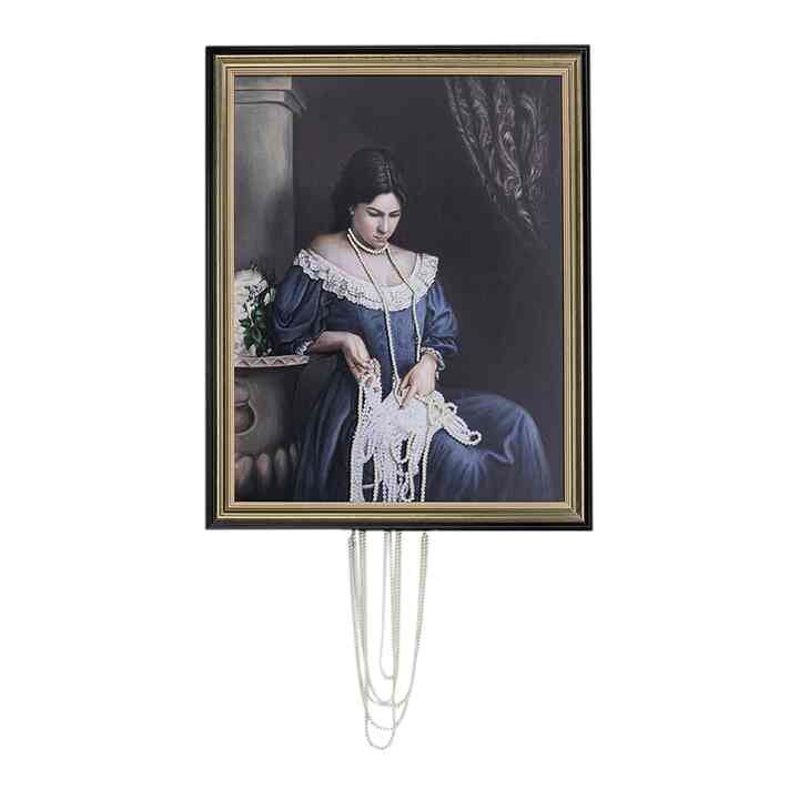 フレームレディパール100x80㎝　オイルペイントアート