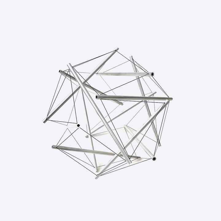 テンセグリティラボ 12 struts model aluminium φ195mm