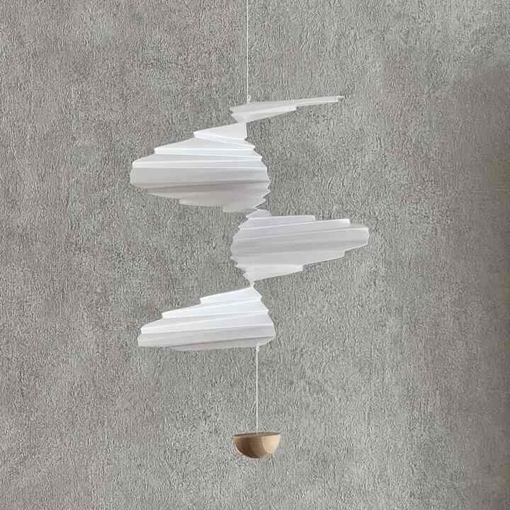 モビール 螺旋 北欧 吊り下げインテリア オブジェ