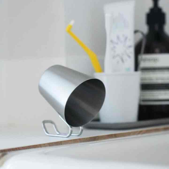 ステンレス コップ 水切りうがいカップII