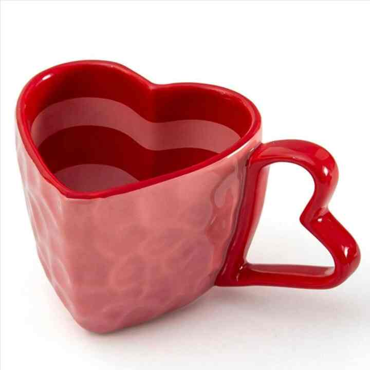 バージョン カップル ハート形 マグカップ