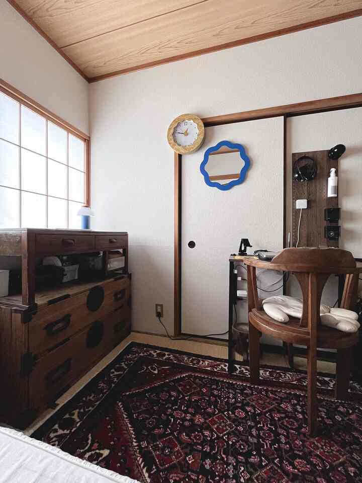 #寝室 #畳 #IKEA #HAY #古家具 