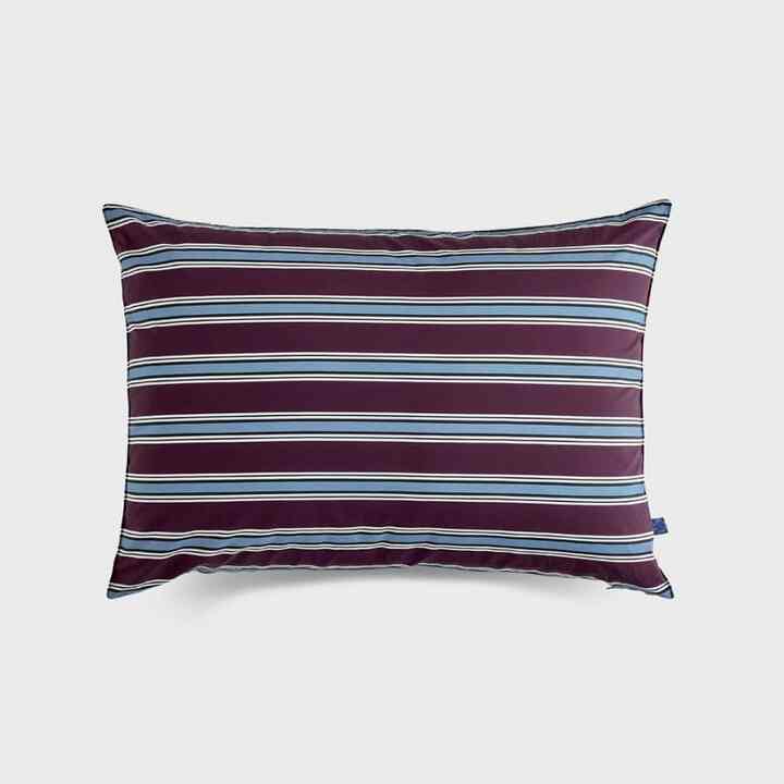 Triple Stripe Wineblue パターン レイヤード 枕カバー