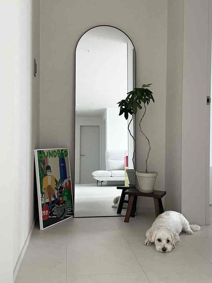 #今日の私の家

-
夏を迎える小さな構造の変更
廊下の最後に元の棚を置いたが、ダイニングルームにあった全身鏡 
リビングルームの廊下に取り出して棚と位置を変えました！ 

鏡だけをほぐすには少しうまくいく 
黄樺の木も持ってきて〜グレタフリードンポスターは床に置いておいて〜
調理調理師副作師副作替えてみましたがどうでしょうか？ 🤭 

なんといっても家畜が一番面白いですねホンホンホン🩵🩵

-
＃リビングインテリア＃30フラットインテリア＃全身ミラー＃黄斑木＃サラホーム＃グレタフリードン＃ポスター＃ポスターインテリア＃スツール＃zarahomestool＃home＃homedecor＃interrior＃アパートインテリア 