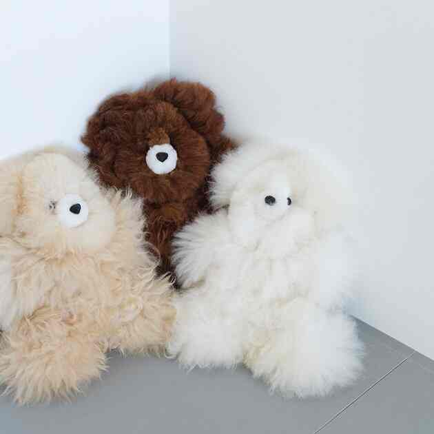 茶熊ぬいぐるみ / アルパカ毛［3色］