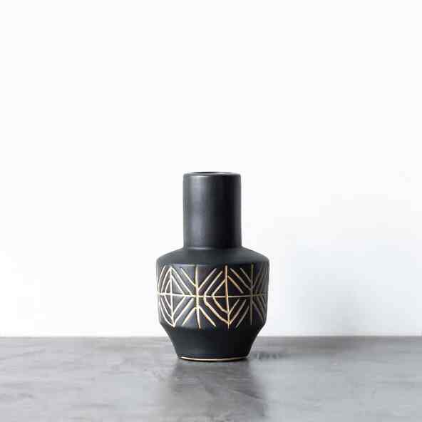 Geo Pattern Vase 陶器ベース