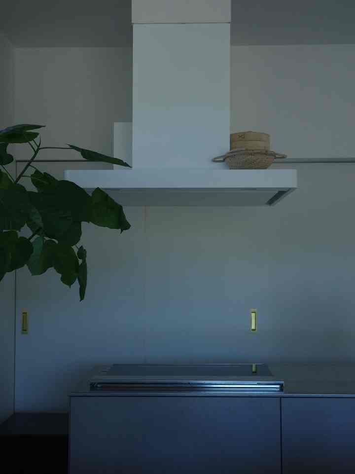 
キッチンのレンジフードはクロスに合わせてマットホワイトに。

#キッチン #レンジフード #ホワイト #IH #アイランドキッチン 