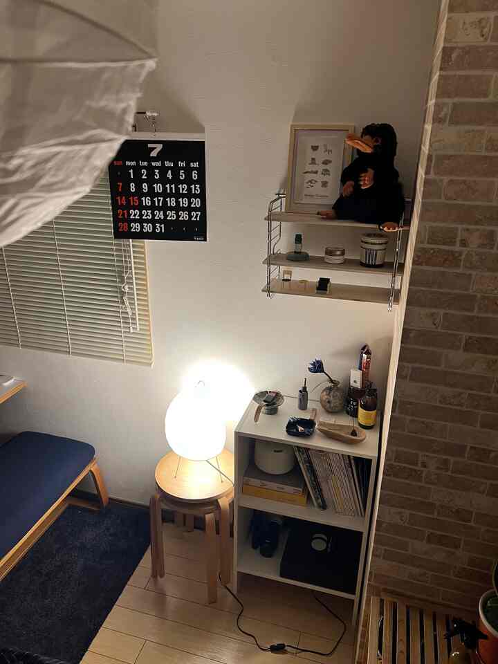 お気に入りの空間🩵

#ルームツアー #ウォールラック
#一人暮らし #韓国インテリア #diy