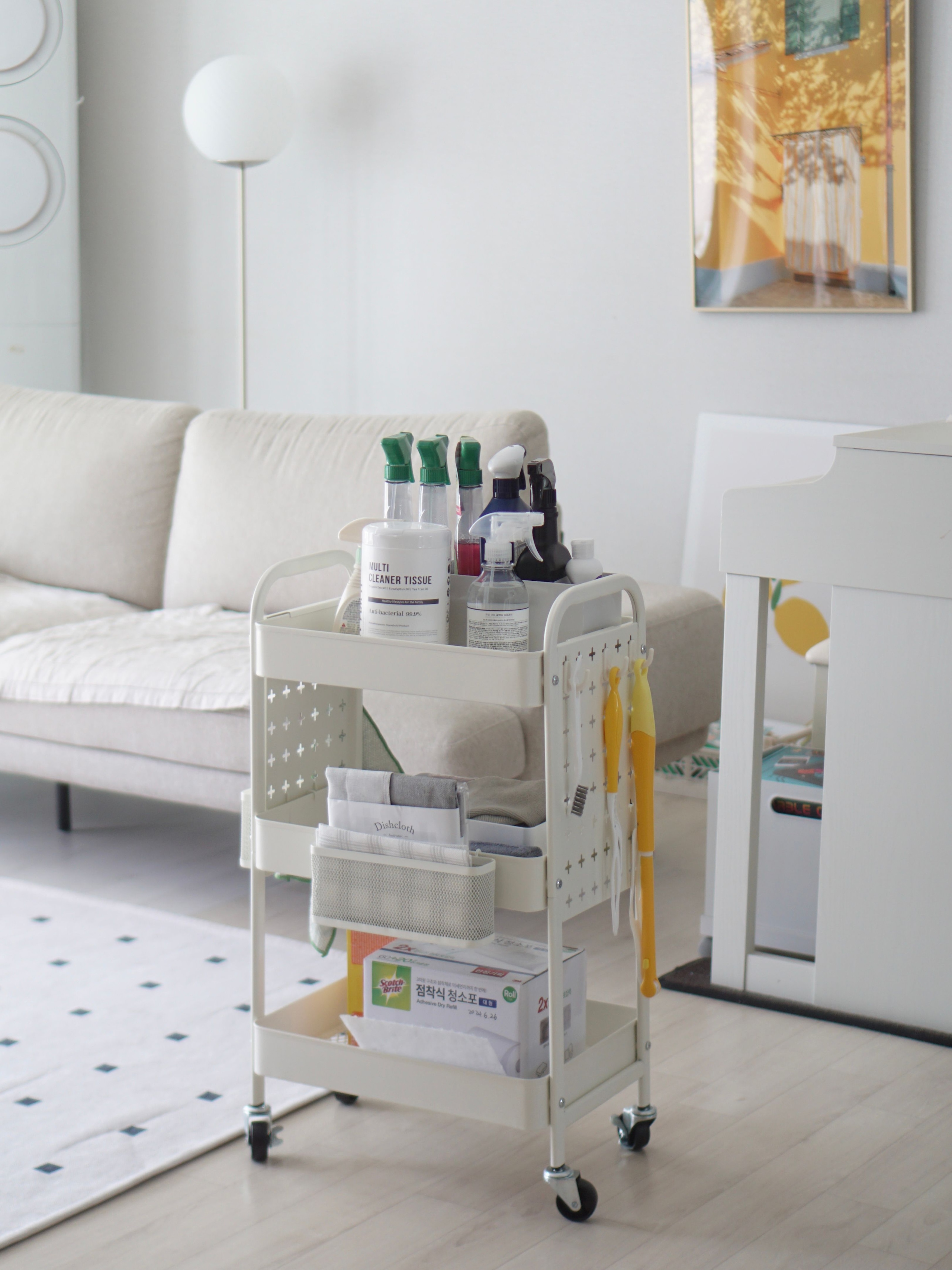 Kinsley Pegboard Utility Trolley Cart user photo