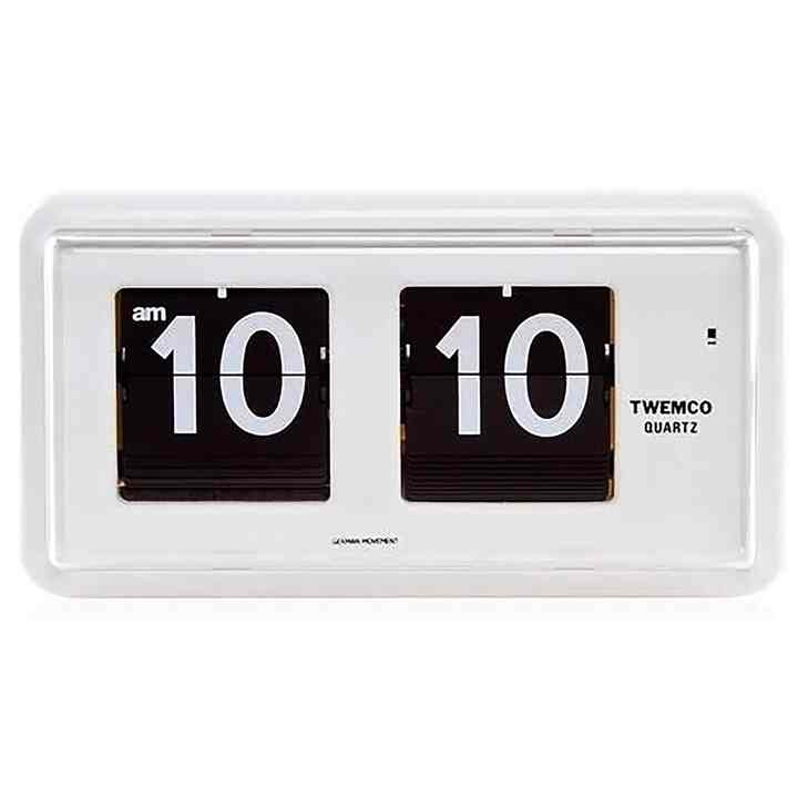 置き・掛け兼用 フリップ時計 QT-30［3色］