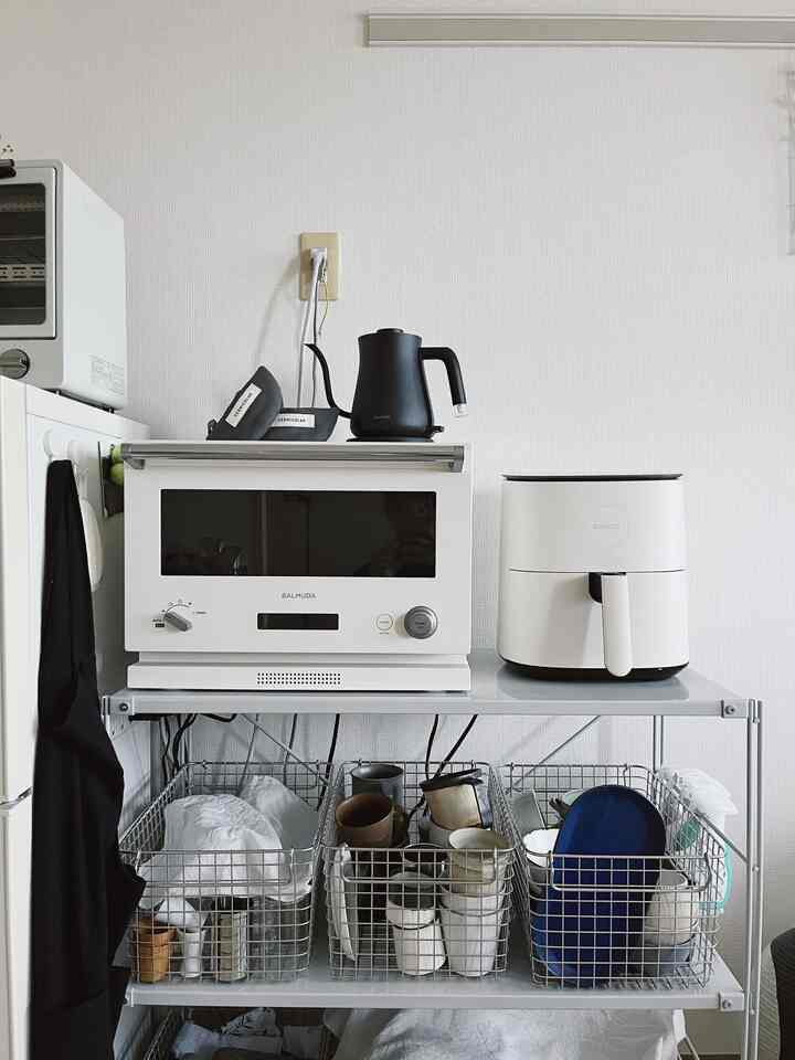 新入りのノンフライヤーを使いこなしたい🍟

#無印良品 #MUJI 
#BALMUDA #cosori
#キッチン #キッチン家具 #キッチン家電 
#キッチン小物 