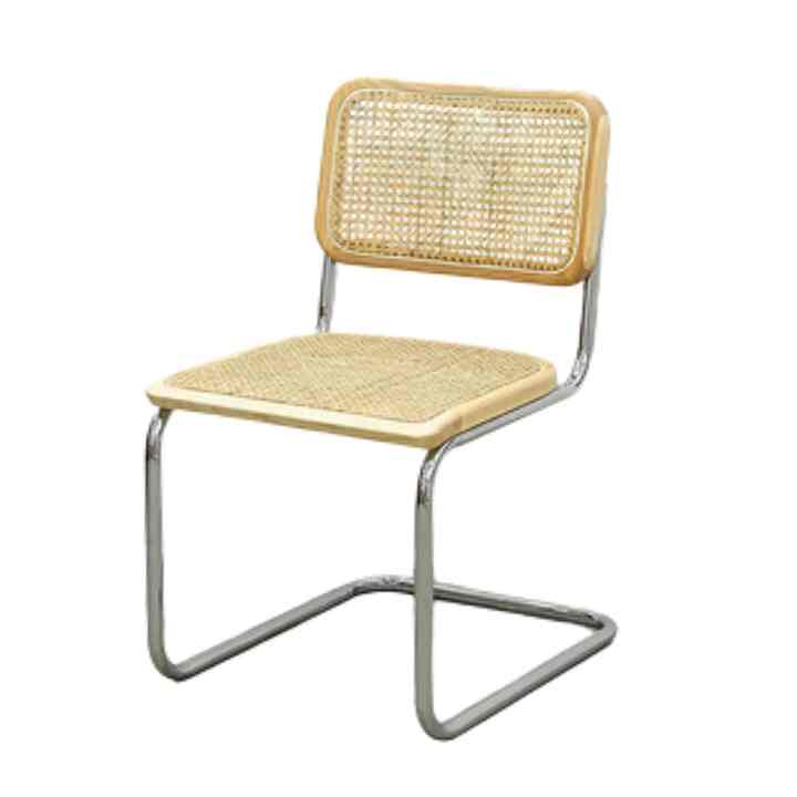 シルバーフレーム ダイニング チェア［3色］