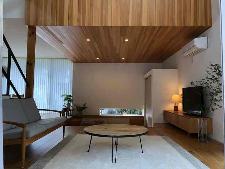 栂材で壁面と天井を張っています

栂材美しい

#バブルランプ #ペーパーナイフソファ #DIY  #ビカクシダ