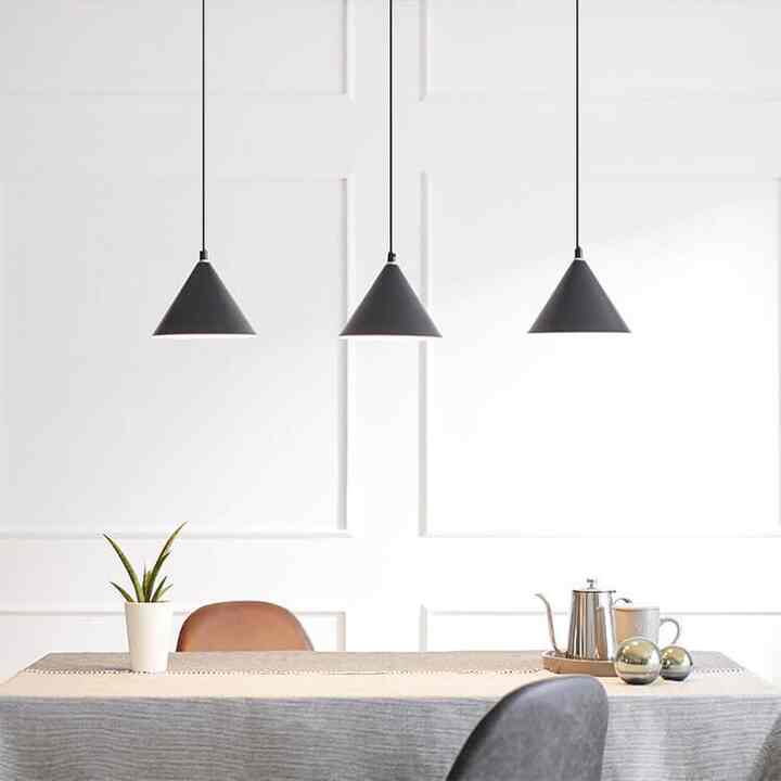 [3灯] ペンダントライト リビング照明 LED電球対応 スチール［2色］