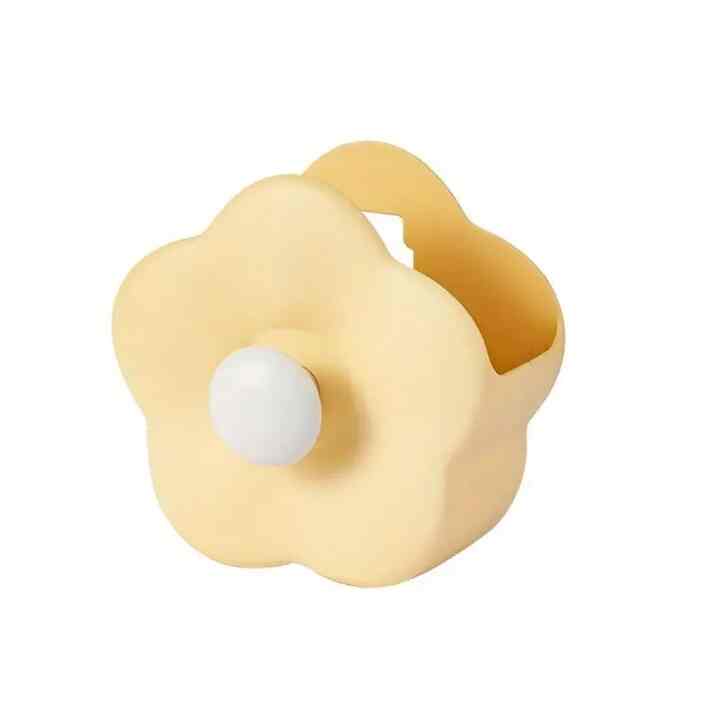 花型壁掛け収納ラック［3色］