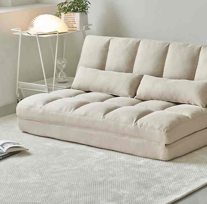 CAFE ファブリック 2人掛け 折りたたみ式 ソファベッド［6色］