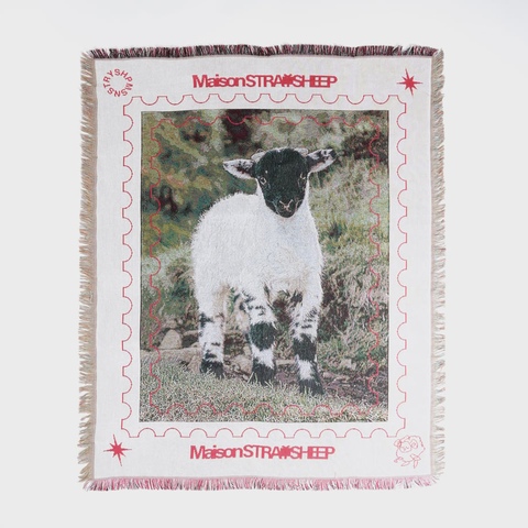 新品未使用】MAISON STRAYSHEEP RUG ブランケット 羊 ラグ
