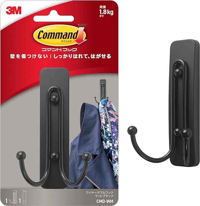 粘着 壁掛け フック