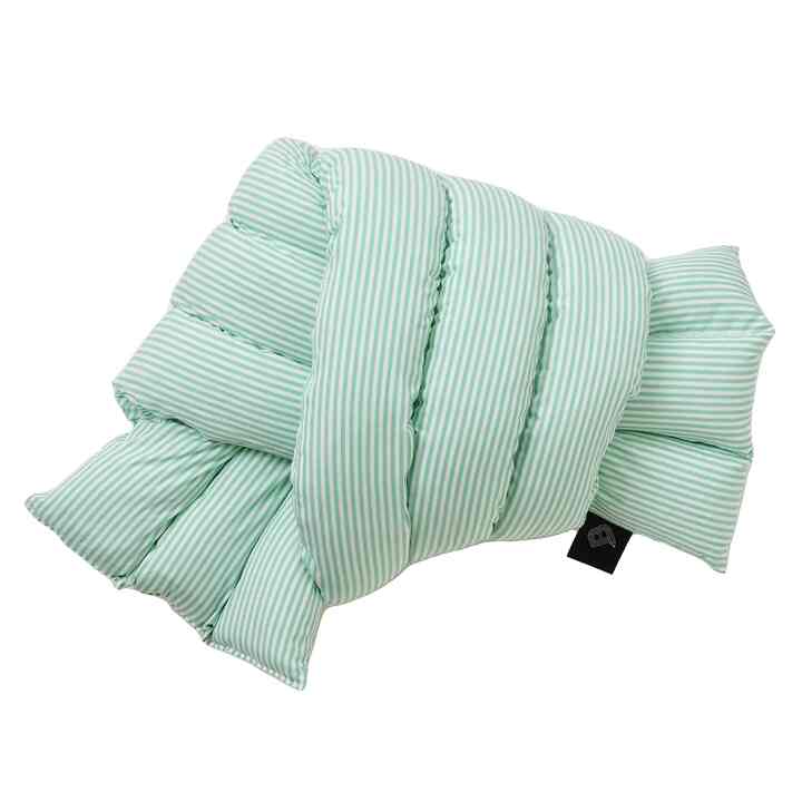 Musubi Cushion | Fern green stripes