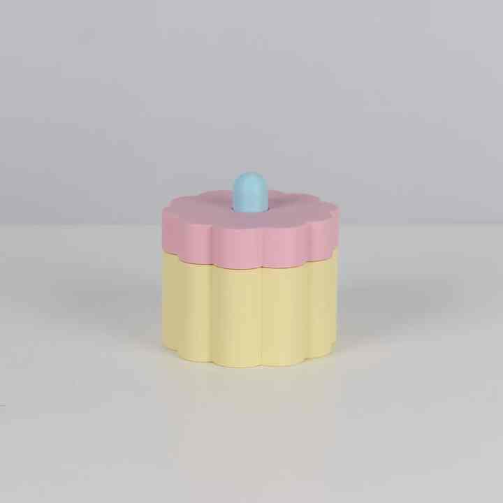 Snoeptrommel S Geel Roze 小物入れ