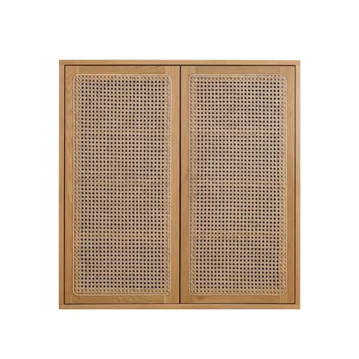 キャビネットR.U.S 大容量収納 ラタンキャビネット［2色］