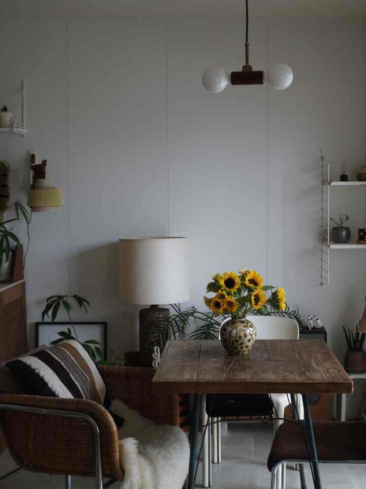 Cute sunflowers again this year. I found the vase on Mercari!

#sunflowers
#vase