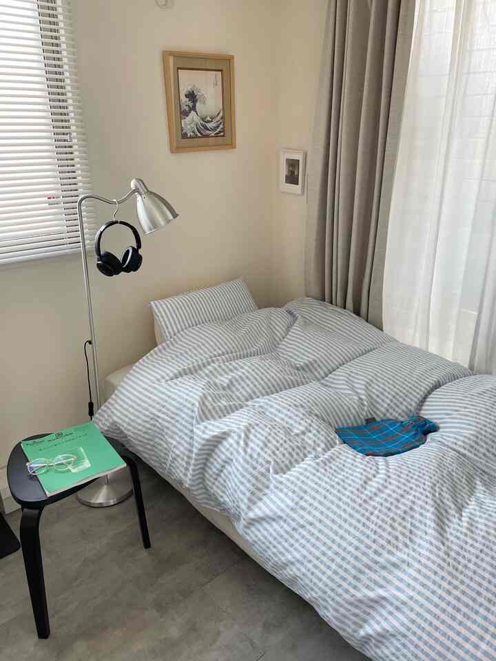 ベッドリネンはH&M HOME🏠 海外旅行で実店舗に行ったけど、可愛いアイテムたくさんだったなぁ〜👏🏻 #ベッドリネン #H&MHOME 