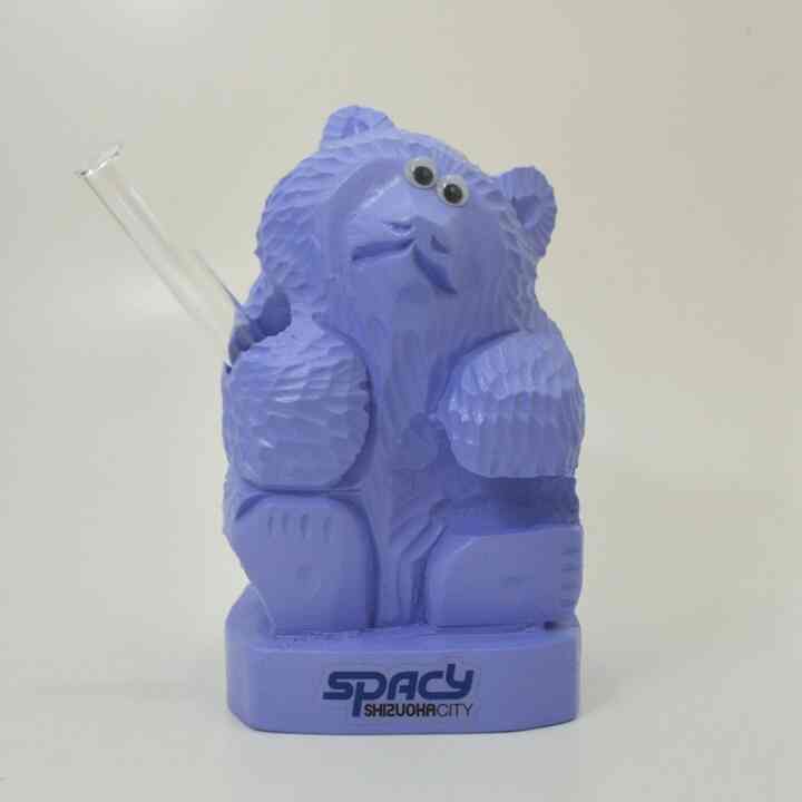 キャラー民芸 木彫り熊 ラベンダー一輪挿し 花瓶