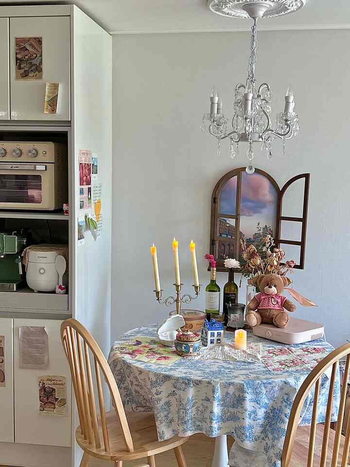 ブルーハウス キャンドルホルダー（キャンドル付き）を使ったコーディネート 2