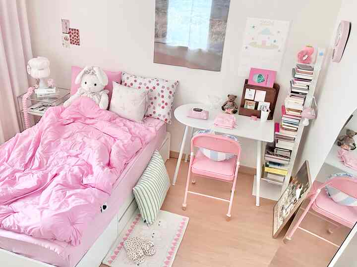 リボン付き クッション・座布団カバー兼用［18色］を使ったコーディネート 2