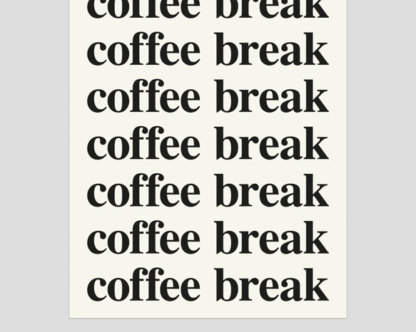 coffee break ポスター