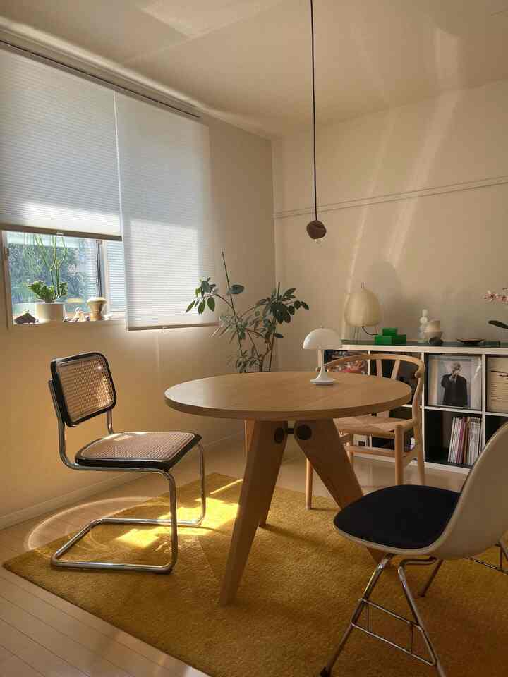 アームチェアはリプロダクト品。ただやはりチェスカチェアをお金を貯めて買うのがよかったのかという気持ち🙉
#チェスカチェア