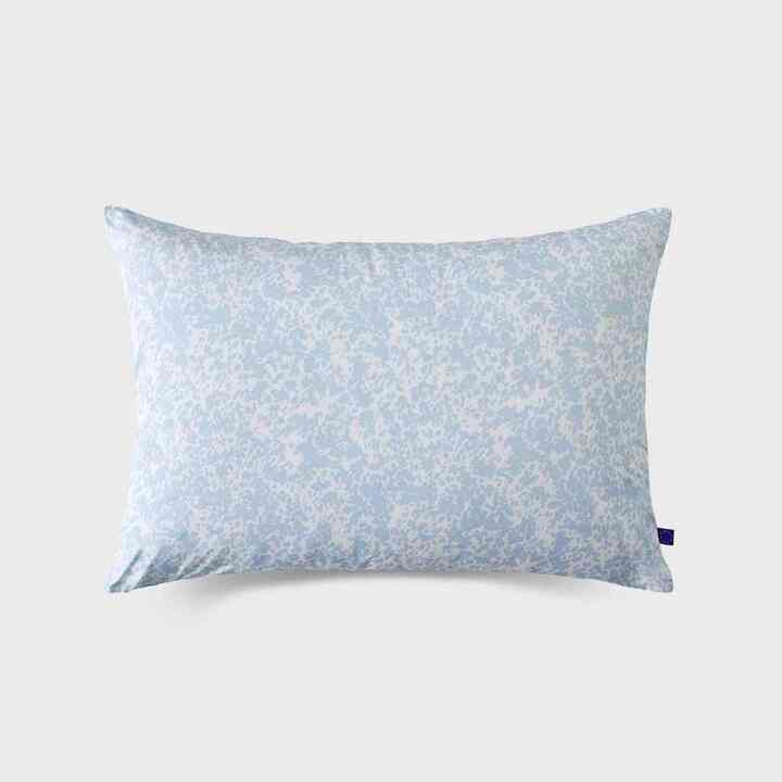 Blue Cheetah パターン レイヤード枕カバー