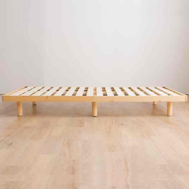 シングル脚付きヘッドレスすのこベッド ［3色・5サイズ］