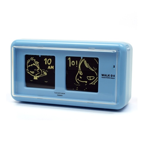 LAMMFROMM 奈良美智 パタパタクロック [WALK ON(ブルー)] | 時計 | Ohouse