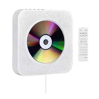 CDプレーヤー 置き＆壁掛け式 1台多役 プルスイッチ式