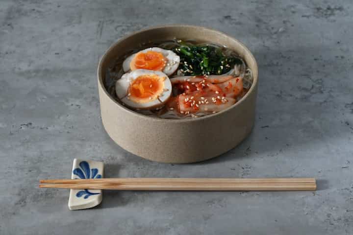 冷麺with冷蔵庫の残り物たち
#ohousejp 