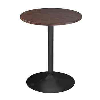 カフェテーブル 丸 φ600×H710 スチール脚 黒脚 (ブラック)