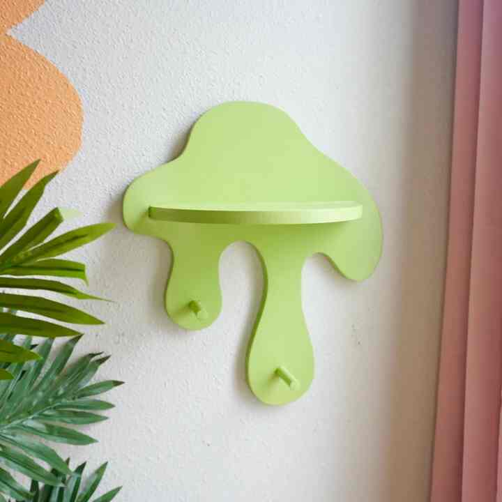 Drippy Wall Shelf + Hook 壁掛けシェルフ フック付き［9色］