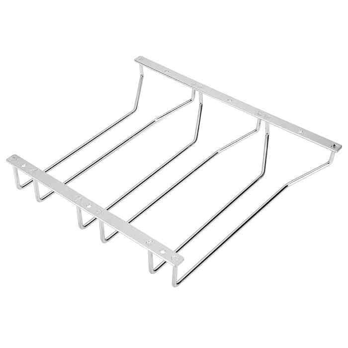 ワイングラスラック キャビネット下 吊り下げワイヤー