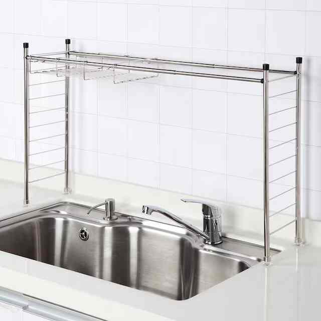 【SUSシリーズ】伸縮シンク上ラック