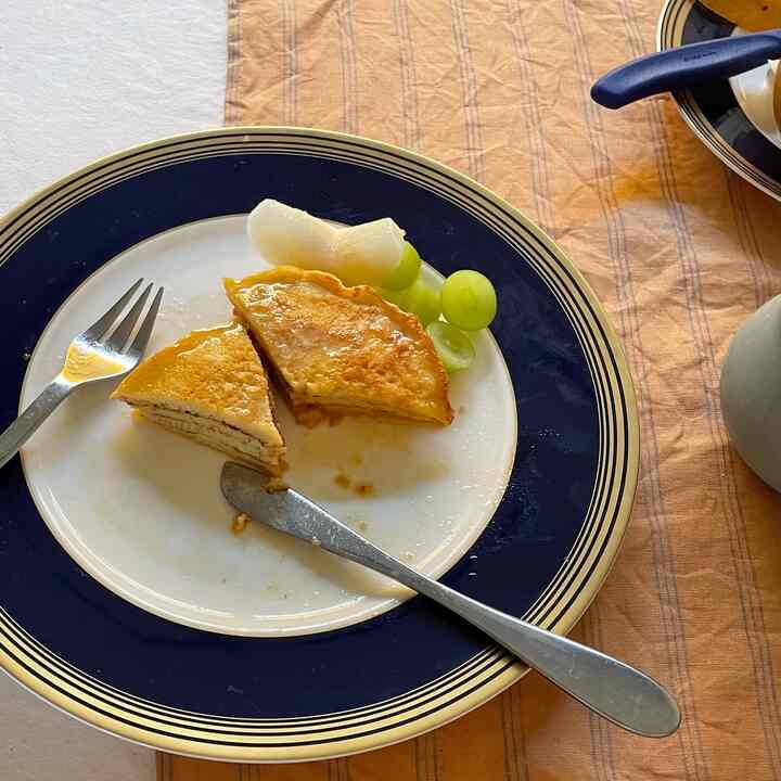 パンケーキとフルーツ
#朝