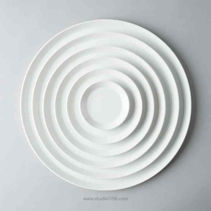 TY Round Plate Plain White 有田焼 ラウンドプレート ホワイト［6サイズ］