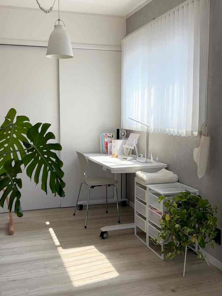 4 tatami space next to the living room #昇降式テーブル #ワークスペース #子ども部屋